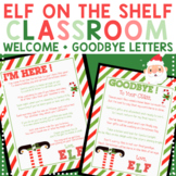 Christmas Elf Arrival Welcome and Goodbye Letter for Class