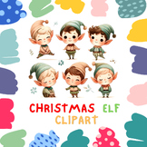 Christmas Elf Clipart Set for Festive Decorations