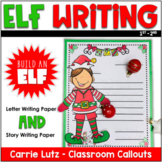 Christmas Elf Craft and First Grade Writing Activity