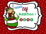 Christmas Elf addition bump game No prep, printable freebie