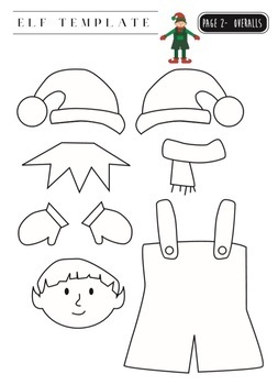 Christmas Elf and Angel Yourself Template by TeachingThisWay | TpT
