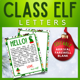 Christmas Elf in the Classroom Editable Letters and Stationery
