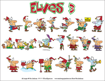 3 jobs for elves clipart