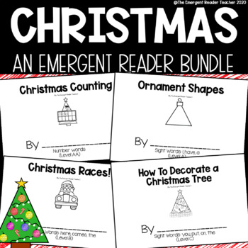 Preview of Christmas Emergent Reader Book Bundle