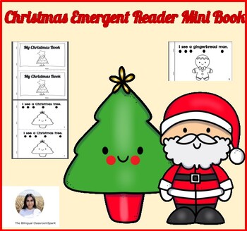 Preview of Christmas Emergent Reader Mini-Book