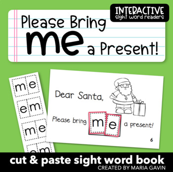 Preview of Christmas Emergent Reader "Please Bring me a Present!" Sight Word Book