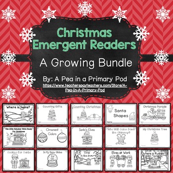 Preview of Christmas Emergent Readers Bundle