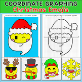Emojis Christmas Math Coordinate Graphing Pictures - Plott