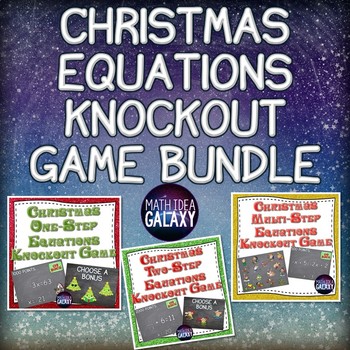 Preview of Christmas Equations Game Bundle