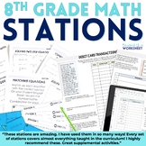 8th Grade Math Stations Bundle