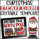 Christmas Escape Room Editable Template - Escape the North Pole