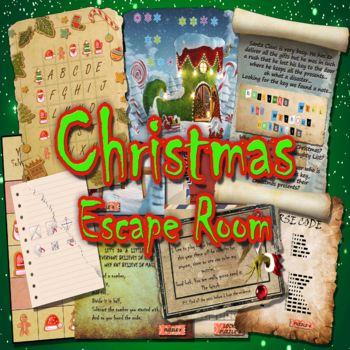 Preview of Christmas Escape Room - Fun Classroom Games