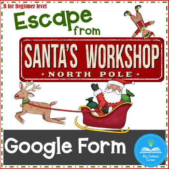 Preview of Christmas Escape Room - Holiday Activities - Decimals - Digital Escape Room