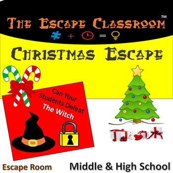 Preview of Christmas Escape Room (Middle & High School) | The Escape Classroom