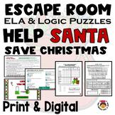 Christmas Escape Room Print & Digital: Reading Comprehensi