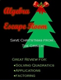 Quadratic Functions Escape Room - Christmas Edition