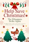 Christmas Escape Room Style Activities| Save Santa’s Elves