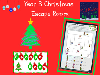 Preview of Christmas Escape Room - Year 3