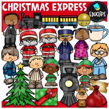 Preview of Christmas Express Clip Art Bundle {Educlips Clipart}