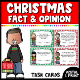 Christmas Fact & Opinion Task Cards | Digital & Print