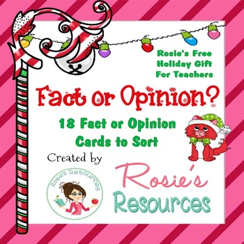 Preview of Christmas Fact or Opinion