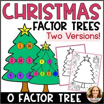 Preview of Christmas Factor Trees - Prime & Composite Numbers and Factors Pairs Craftivity
