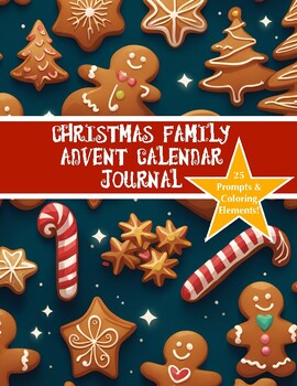 Preview of Christmas Family Advent Calendar with Coloring Pages, Bingo Game & Activities