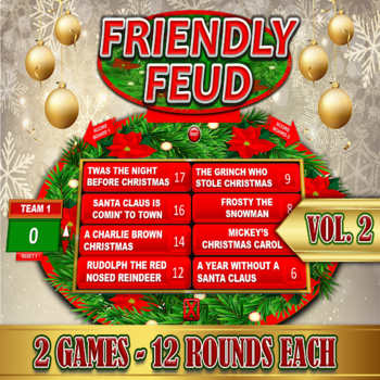 Preview of Christmas Family Feud Game - PowerPoint Template Game