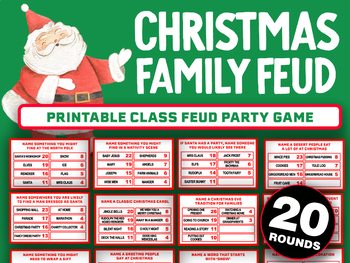 Family Feud Question Database, PDF, Santa Claus