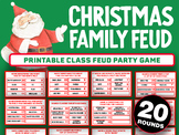 Christmas Family Feud Printable Class Game