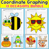 Coordinate Plane Graphing Pictures - Summer & End of Year 