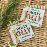 Christmas Favor Thank You Tags Holiday Candy Cane