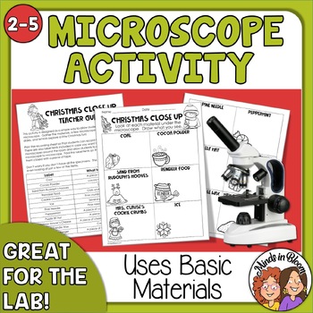 Preview of Christmas Favorites Science Activity - Use a Microscope to REALLY see Christmas!