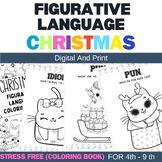 Christmas Figurative Language Activity Coloring Book