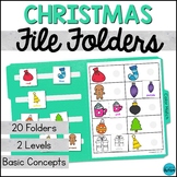 Christmas File Folder Games & Activities for Special Educa