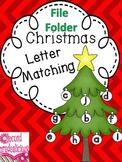 Christmas File Folder Letter Matching