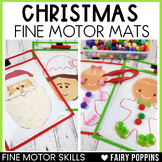 Christmas Fine Motor Mats | Playdough, Write & Wipe, Loose Parts