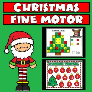 Preview of Christmas Fine Motor Skills | December Morning Tubs