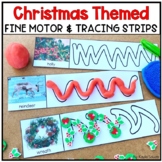 Christmas Fine Motor Strips for Dough or Tracing