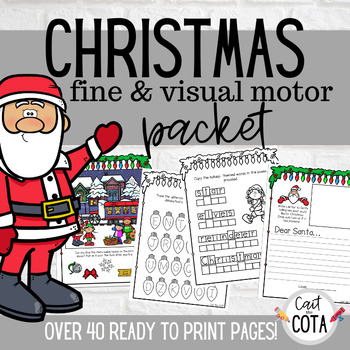 Preview of Christmas Fine & Visual Motor Packet