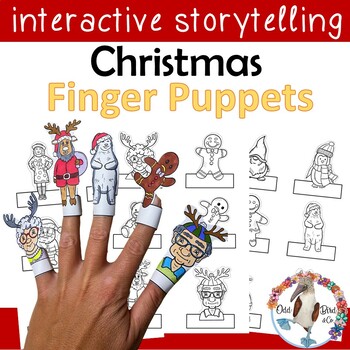 Christmas Finger Puppets by Odd Bird and Company | TPT