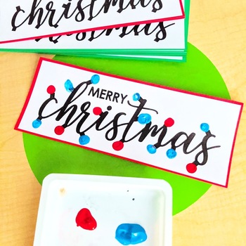Preview of Christmas Finger painting Craft EDITABLE | Feliz Navidad, Hanukkah, Kwanzaa
