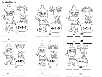Christmas First Grade Math Review by Accommodating Activities | TPT