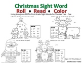 Christmas First Grade Mini Unit Sight Word Roll and Color