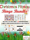 Christmas Fitness Bingo BUNDLE (30 Cards & Exercise Video 
