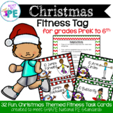 Christmas Fitness Tag for PE, Brain Breaks and Active Classrooms