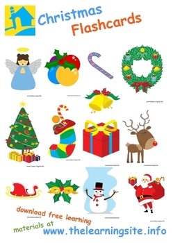 Christmas Flashcards - Free Printable Flashcards to Download