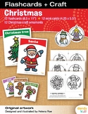 Christmas Flashcards + Craft / Set of 12 / Printable