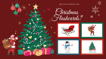 Preview of Christmas Flashcards - Display on screen