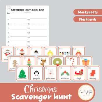 Christmas Flashcards and Writing Templates by Craftytopia Creations